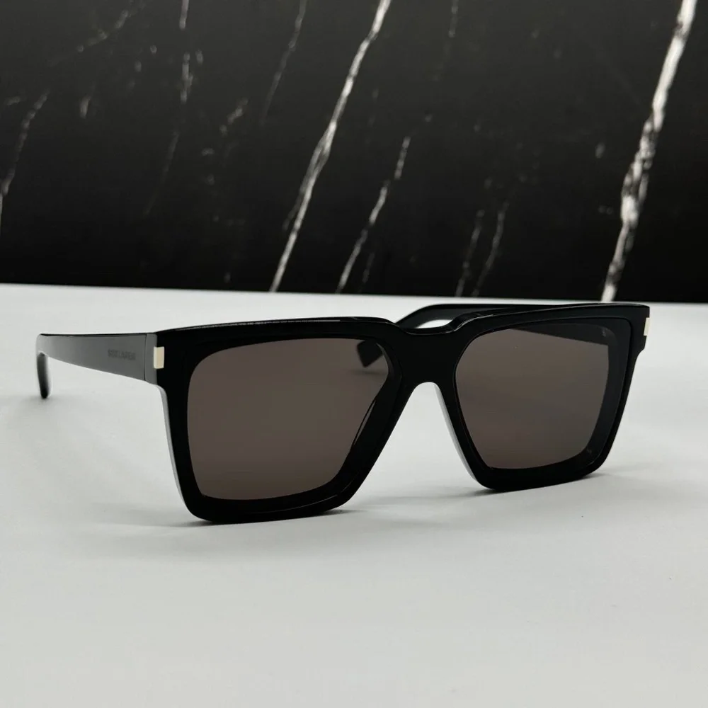 NEW SL610 001 SAINT LAURENT BLACK SQUARE SL 610 001 UNISEX SUNGLASSES